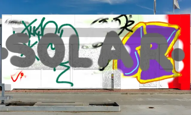 Graffiti artwork by SOLAR
