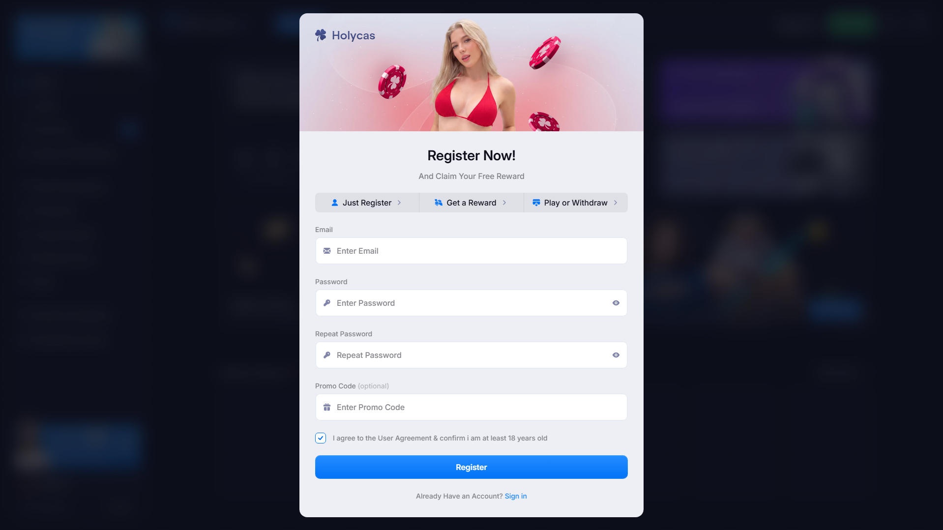 Screenshot of holycas.com