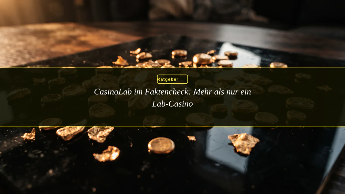 CasinoLab im Faktencheck: Mehr als nur ein Lab-Casino