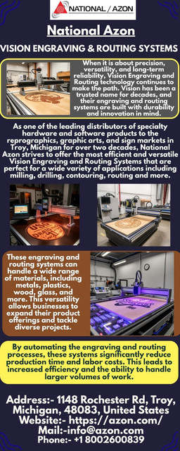National Azon Infographic Vision Engraving Routing Systems 08082026