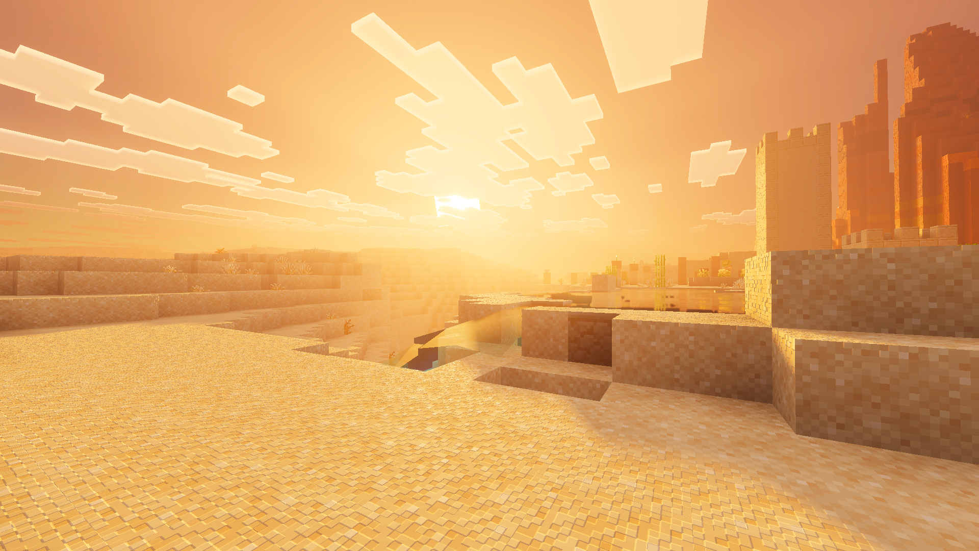 Desert Golden Sunset