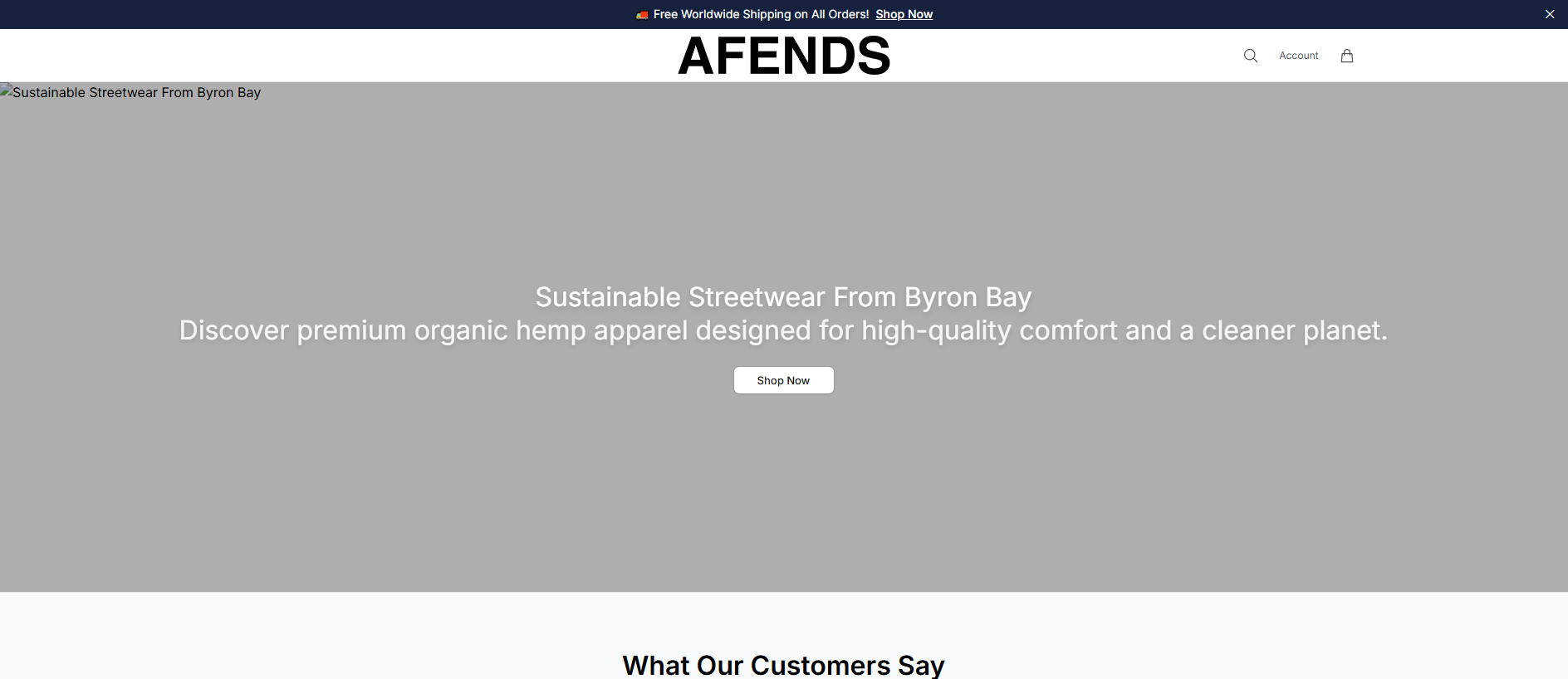 Stored capture of afendsofficial.shop