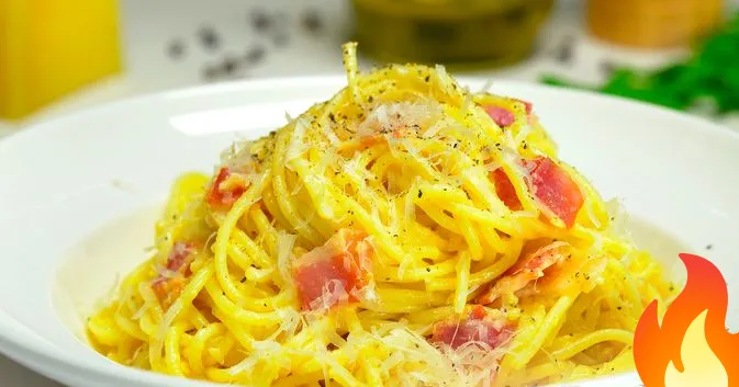 Постер Паста карбонара (классический рецепт)
