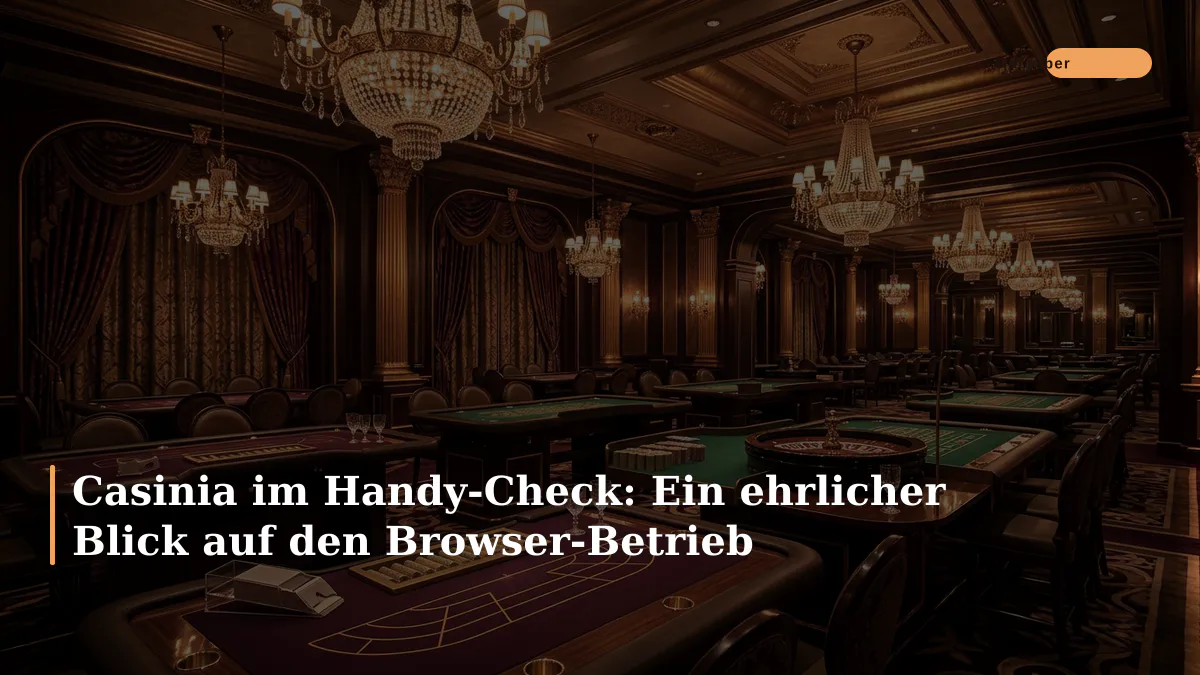 Casinia im Handy-Check: Ein ehrlicher Blick auf den Browser-Betrieb