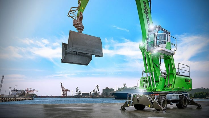 Sennebogen Debuts Electric Autonomous Material Handler for Recycling