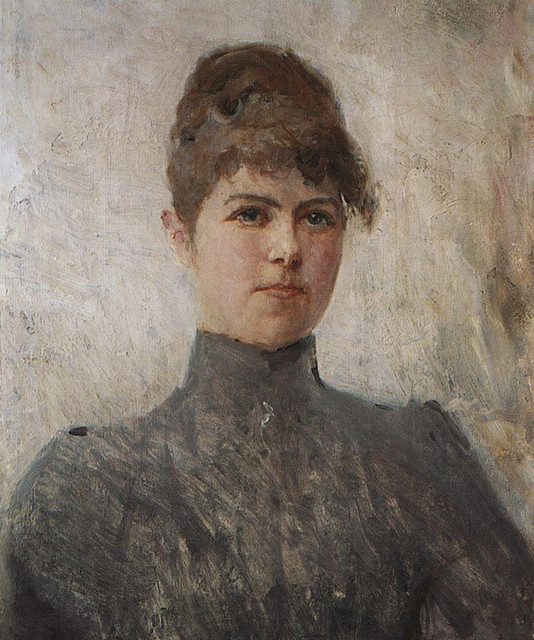 Портрет актрисы М Я Ван Зандт в замужестве Чериновой 1886