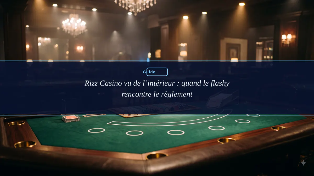 Rizz Casino vu de l’intérieur : quand le flashy rencontre le règlement