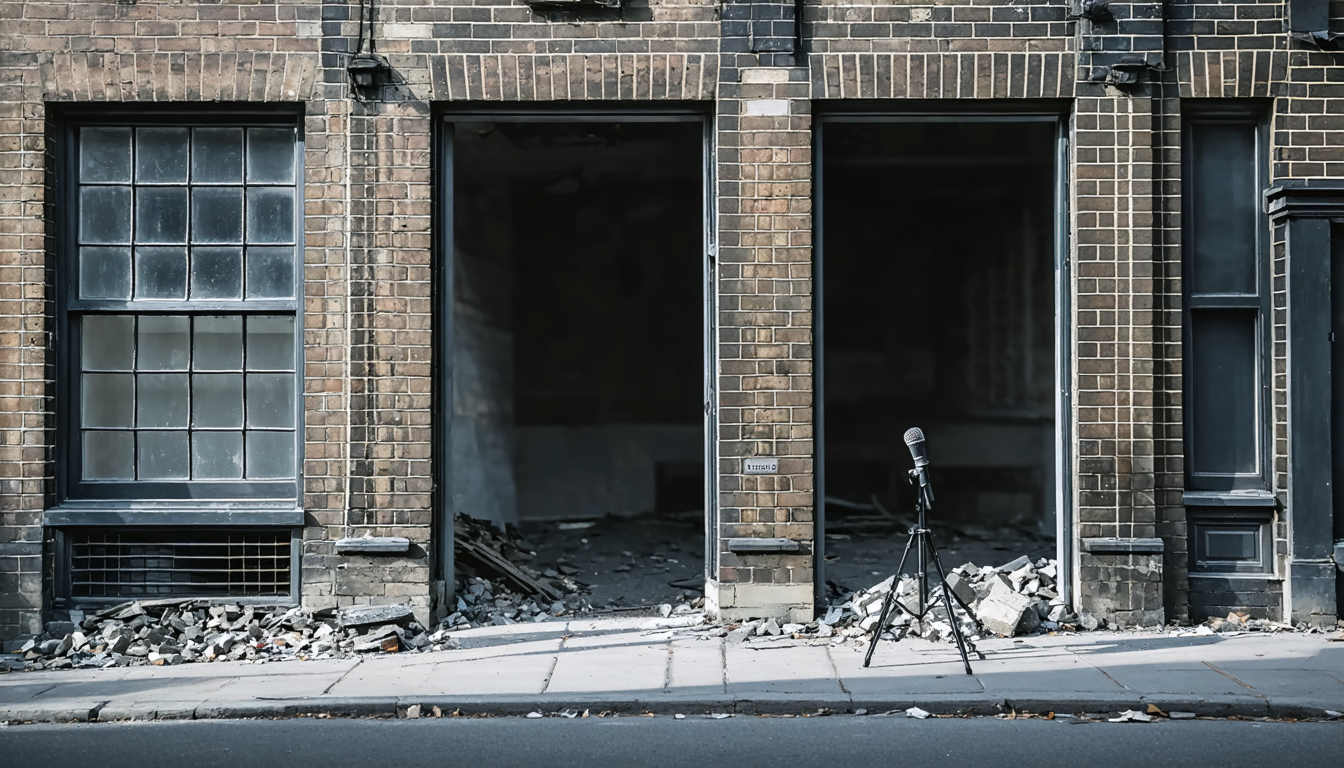 A perfectly preserved facade pretending it still has opinions about what happens behind it.