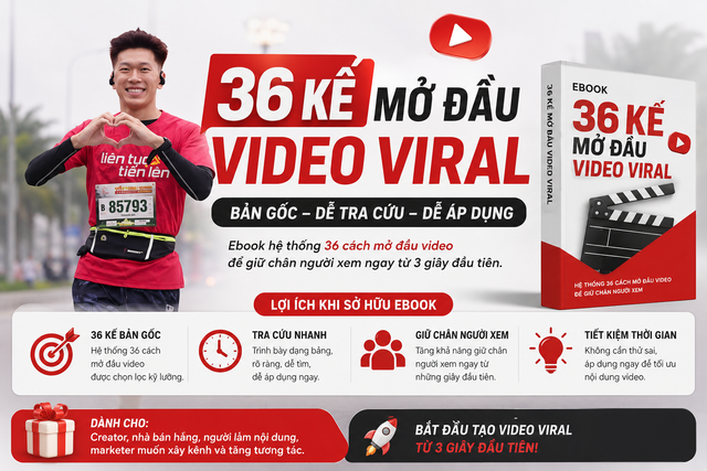 36 Kế Mở Đầu Video Viral Banner