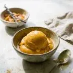 Brown Sugar and Peach Sorbet