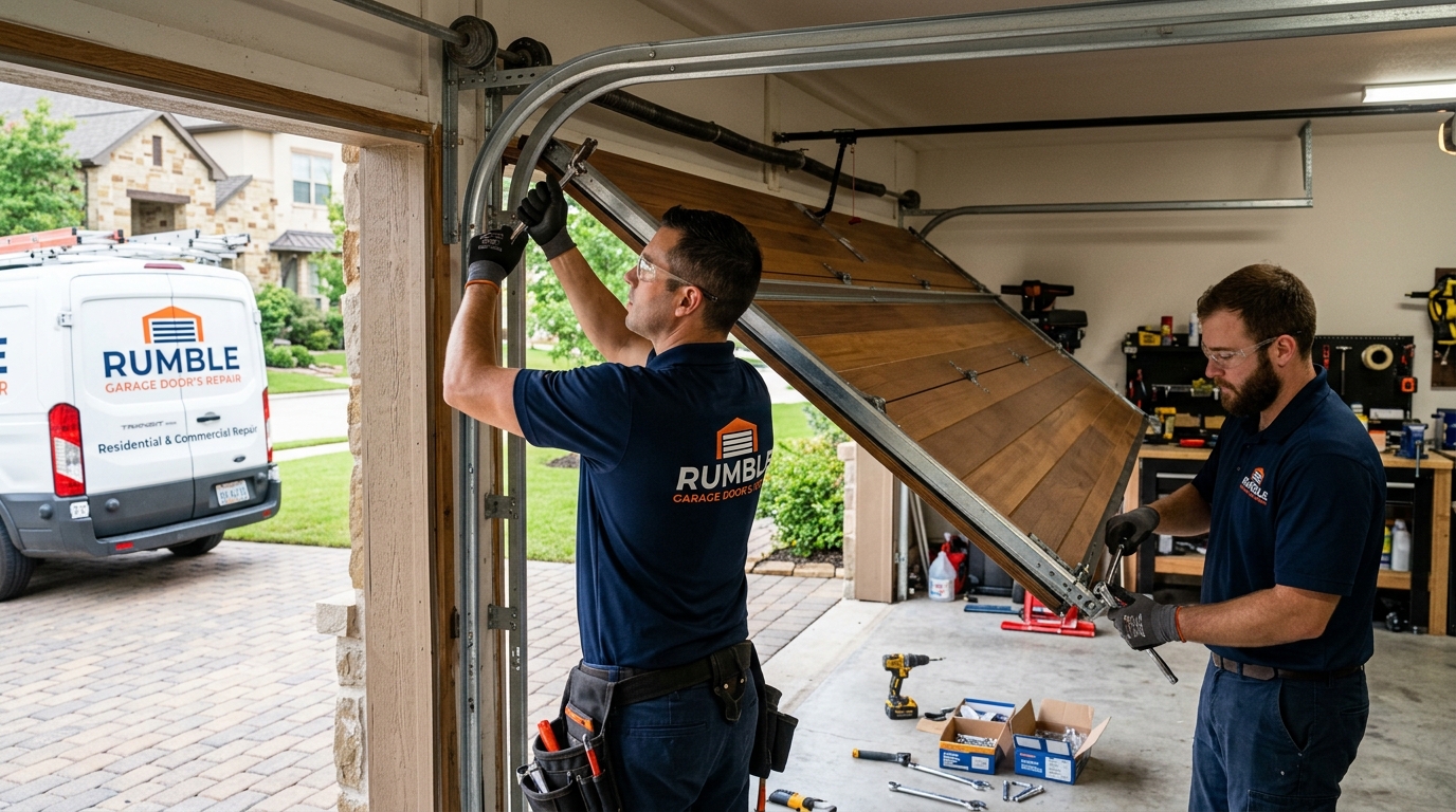 Garage door repair project 2 in Lincoln CA