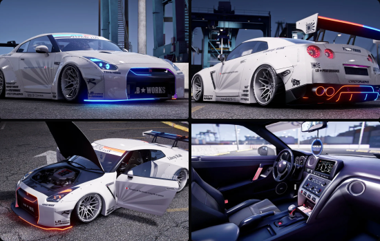 Nissan GTR - Modern Lights