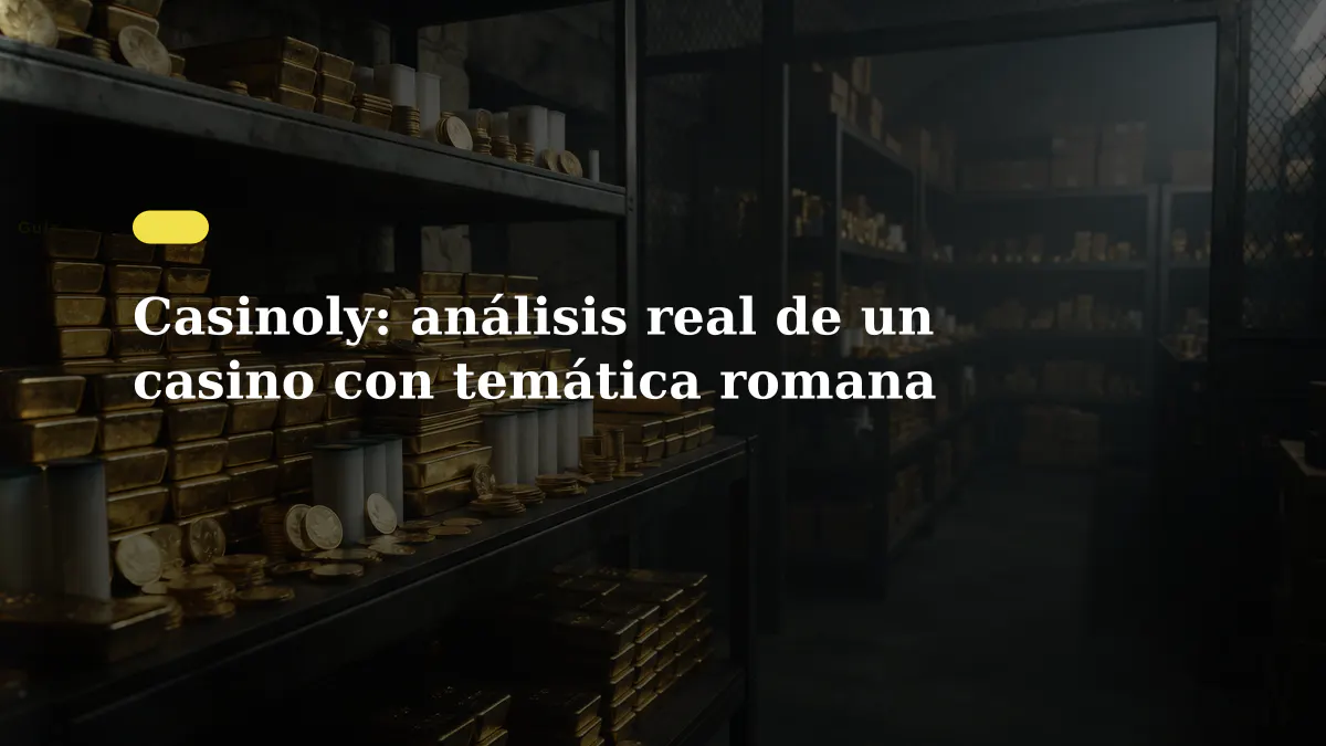 Casinoly: análisis real de un casino con temática romana