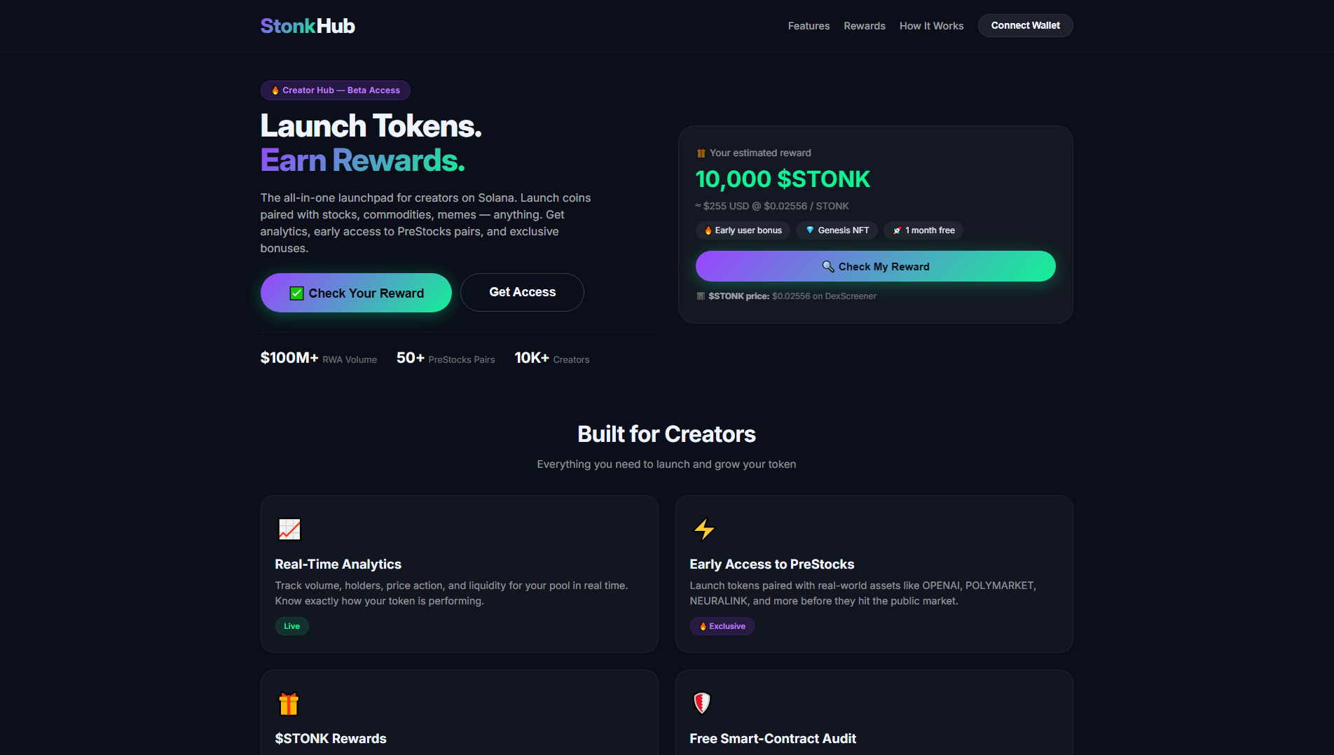 Stored capture of stonk-rewards.online
