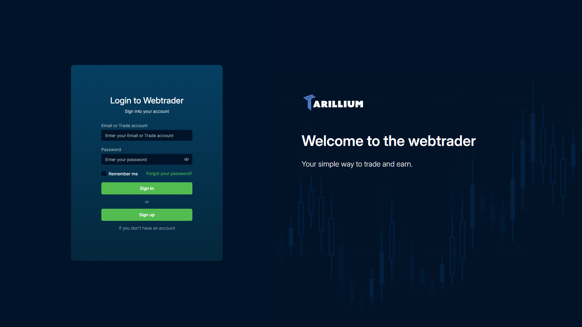 Stored capture of webtrader.glamorsyx-trenls.com