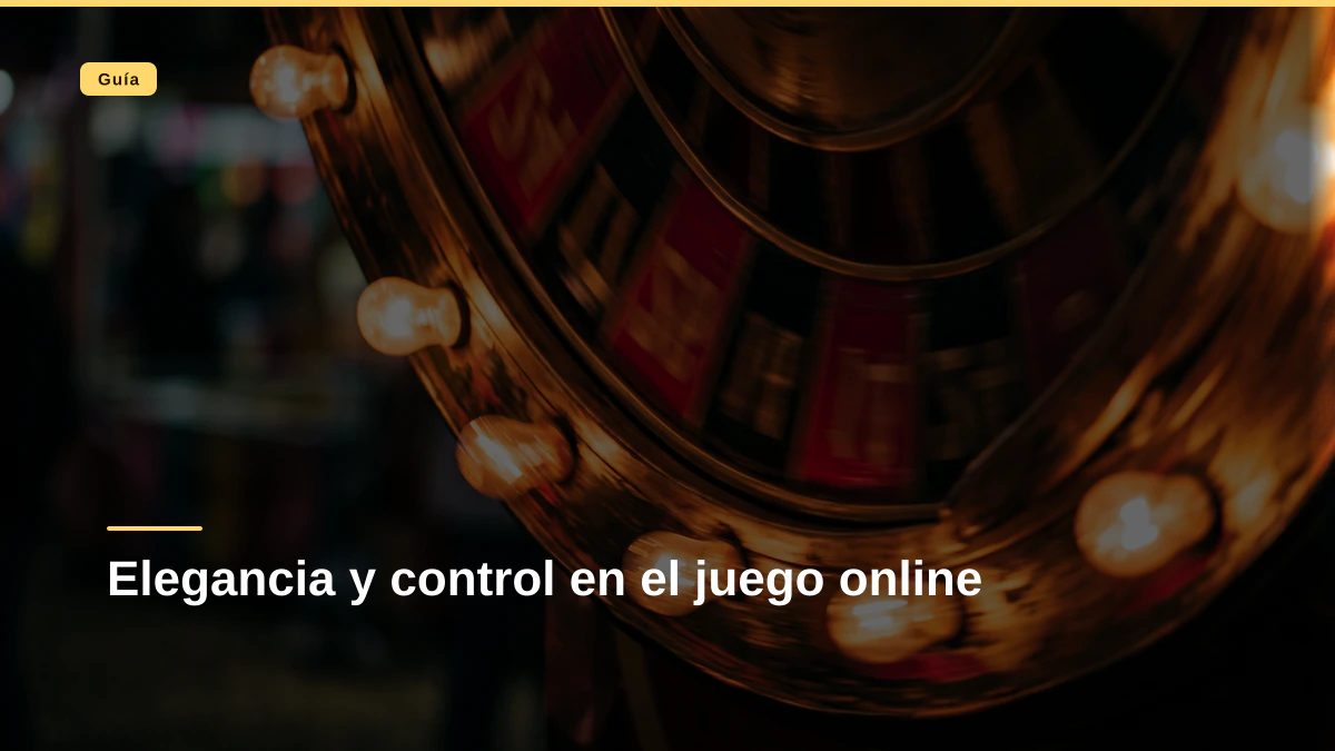 Elegancia y control en el juego online