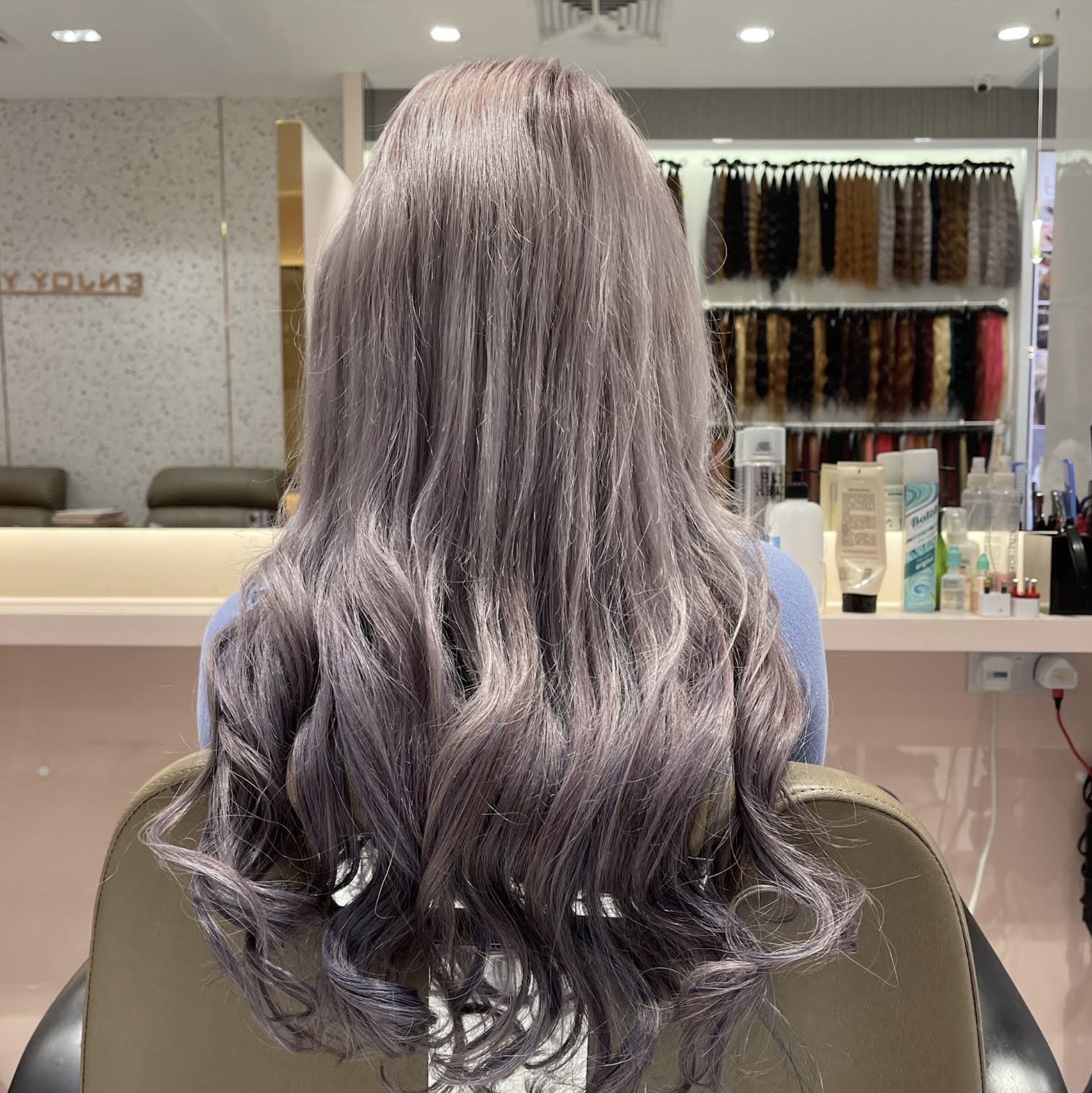 Hair extension styling service at Vain Beauty