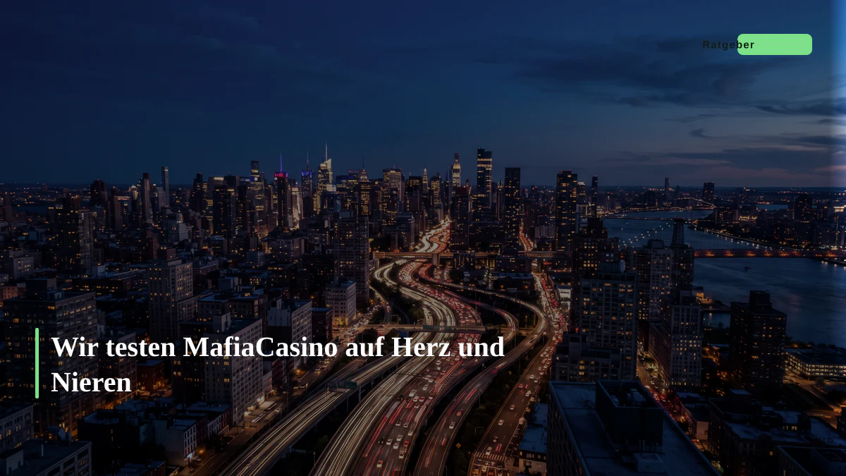Wir testen MafiaCasino auf Herz und Nieren