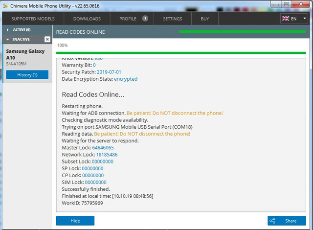 Samsung Galaxy A10 A105M BIT3 Unlock Done REAL UNLOCK - GSM-Forum