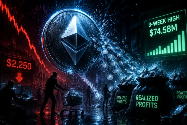 Ethereum Price Retreats Toward $2,250 Amid Surge in Profit-Taking Activity