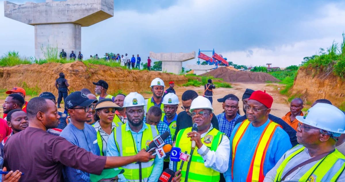 The Calabar–Ebonyi–Benue Trans-Saharan Superhighway project site in Ebonyi State