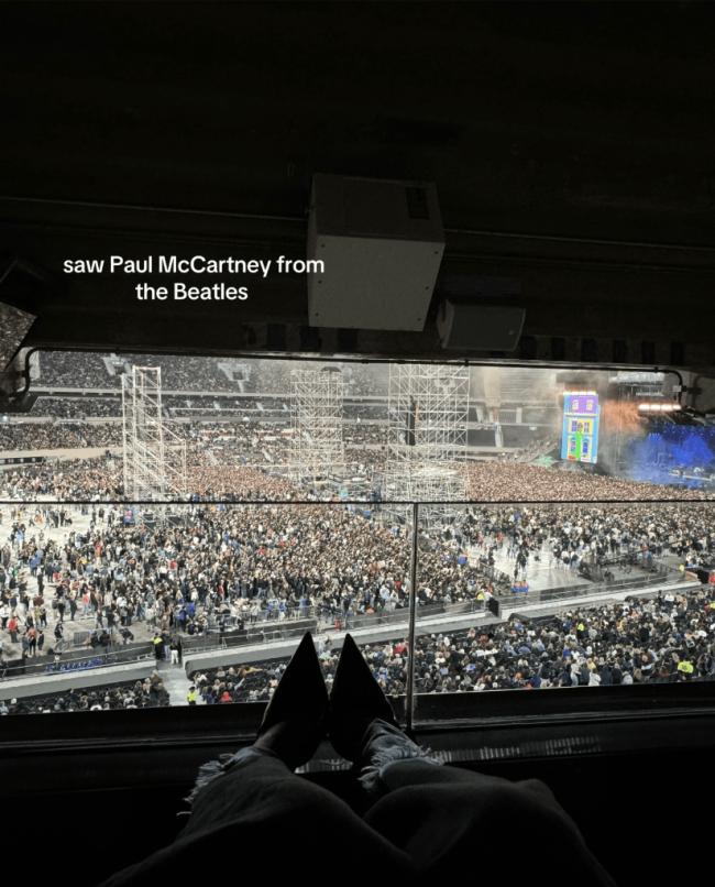 También asistieron juntos a un concierto de Paul McCartney.Tiktok/kateecass