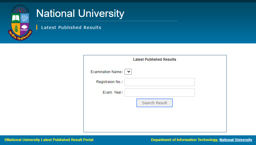 Honours 4th year result 2022 link