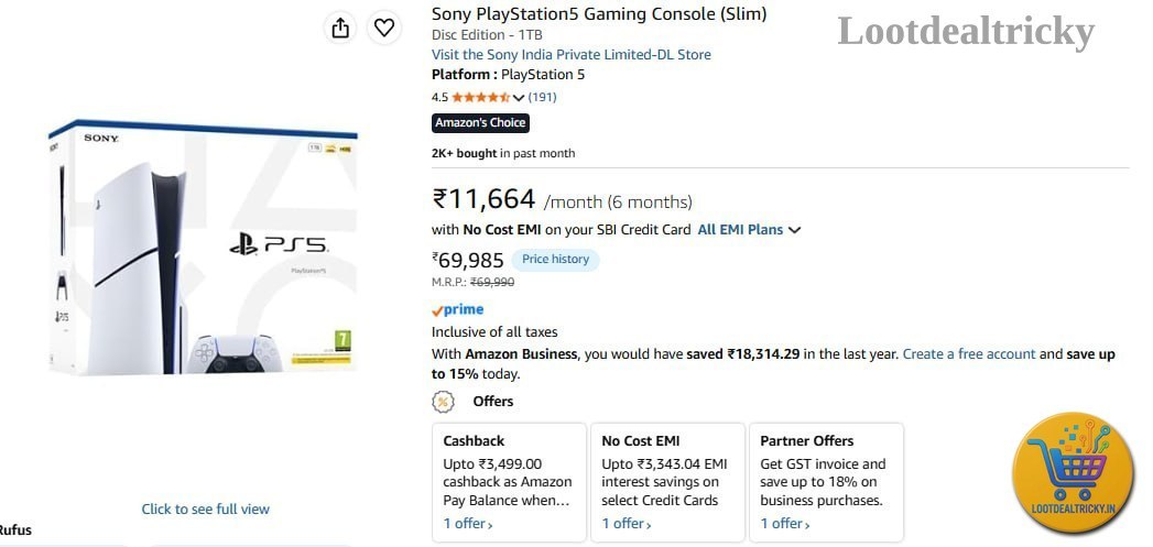 Sony Playstation5 Gaming – Just ₹250 | Loot Deal Sony Playstation5 Gaming – Just ₹250 | Loot Deal