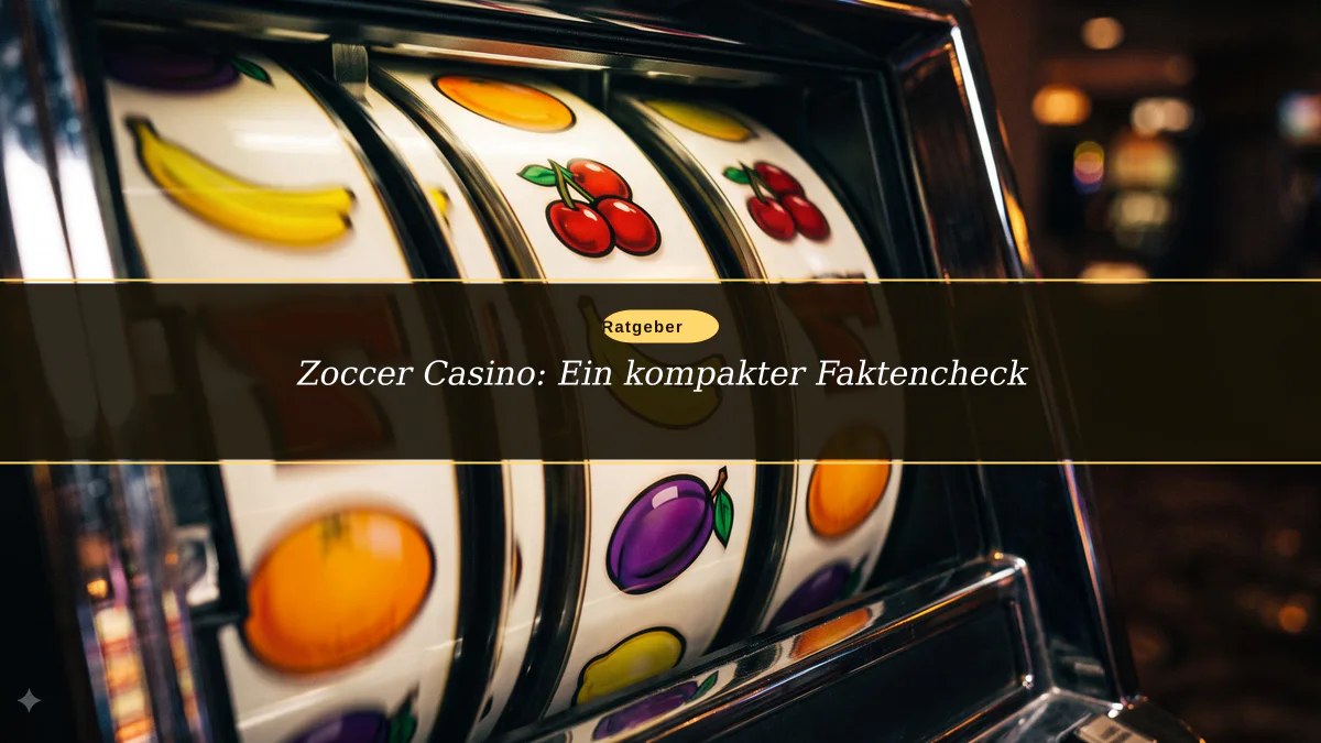 Zoccer Casino: Ein kompakter Faktencheck