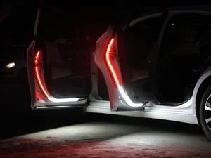 Car Door Warning Light Dual Colors and Flash