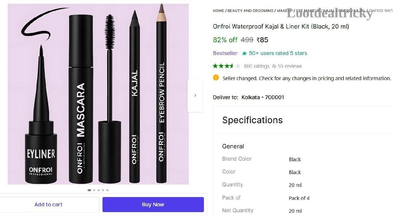 Waterproof Kajal Liner Offer Image