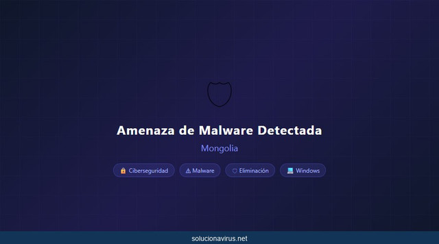 Aspecto visual de Mongolia en un sistema infectado