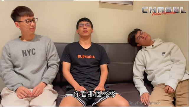 G剧情《直男表弟》3P轮操眼镜小帅 双龙开火车
