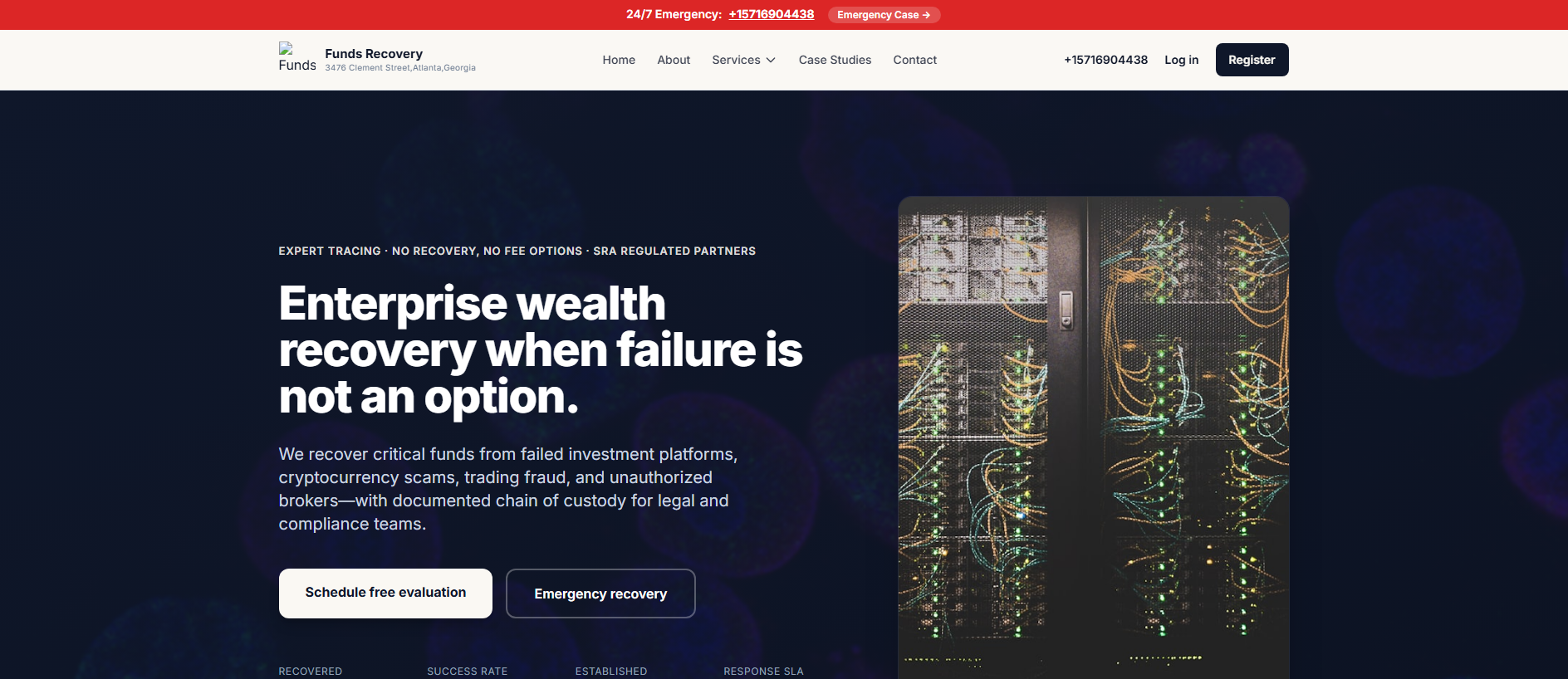 Stored capture of fundsrecovery.veridian.credit