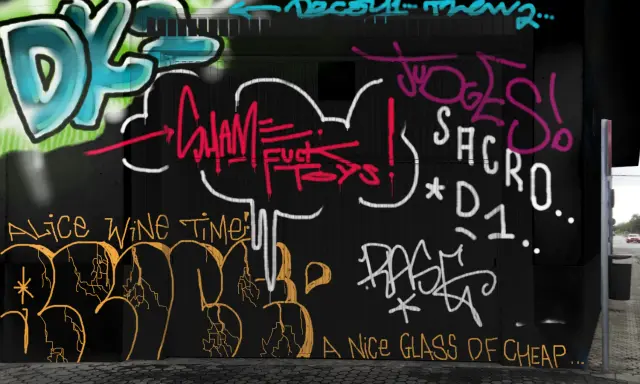 Graffiti artwork by DECAY