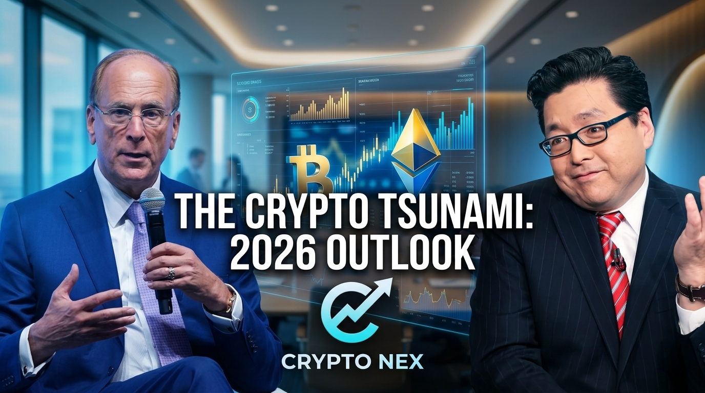 Institutional crypto strategy 2026 Larry Fink Tom Lee