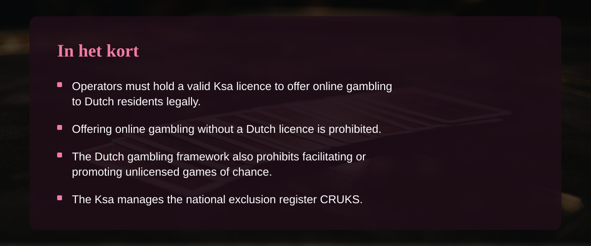 Nederland online casino: hoe je legaal en veilig speelt &mdash; In het kort