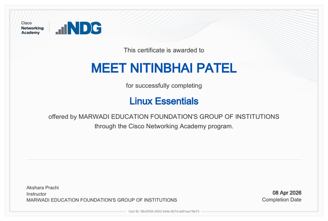 Cisco NDG Linux Essentials Course