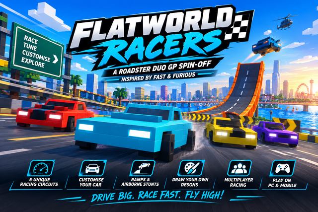 Flatworld Racers Drive Race Fly