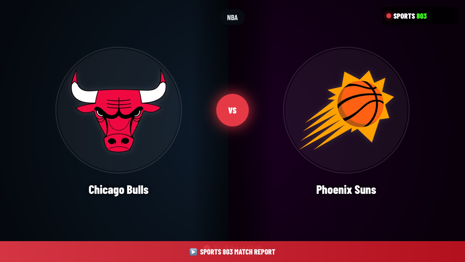 Chicago Bulls vs Phoenix Suns – NBA Live Stream | Sports 803