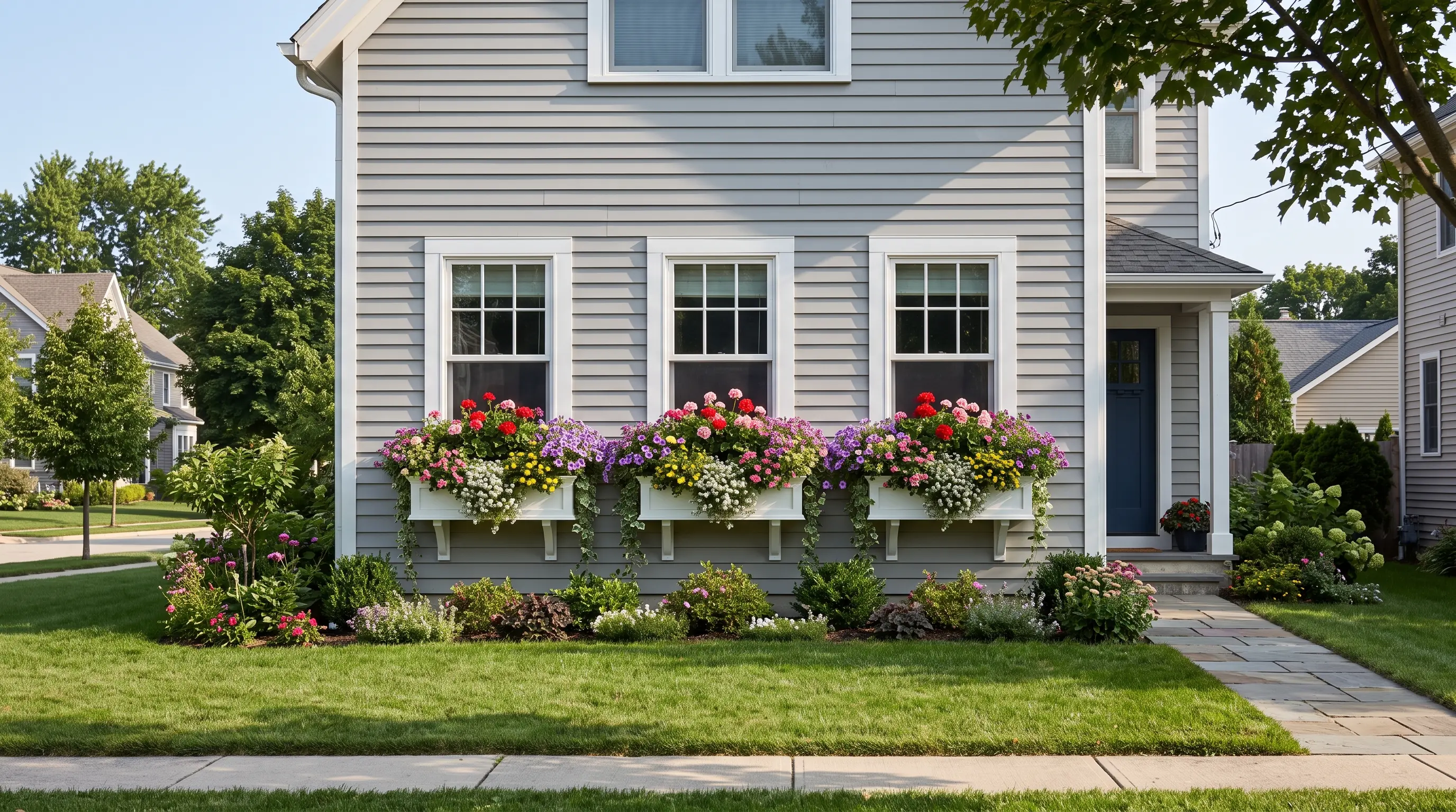 Overflowing Window Boxes