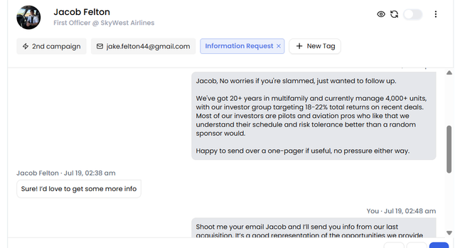 Jacob Felton conversation