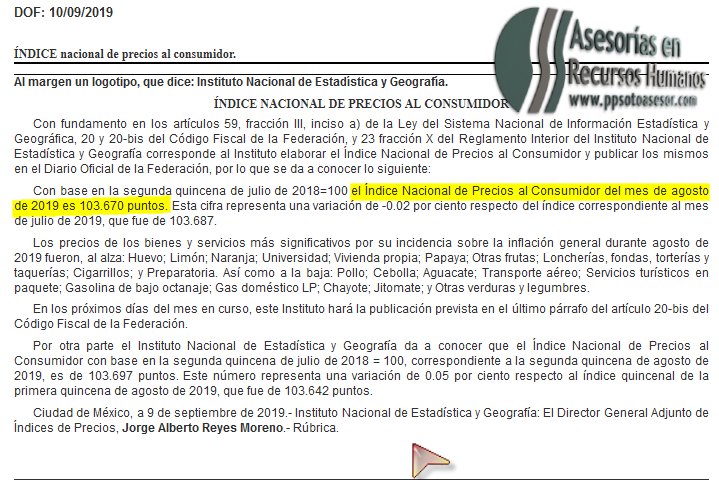 inpc agosto 2019