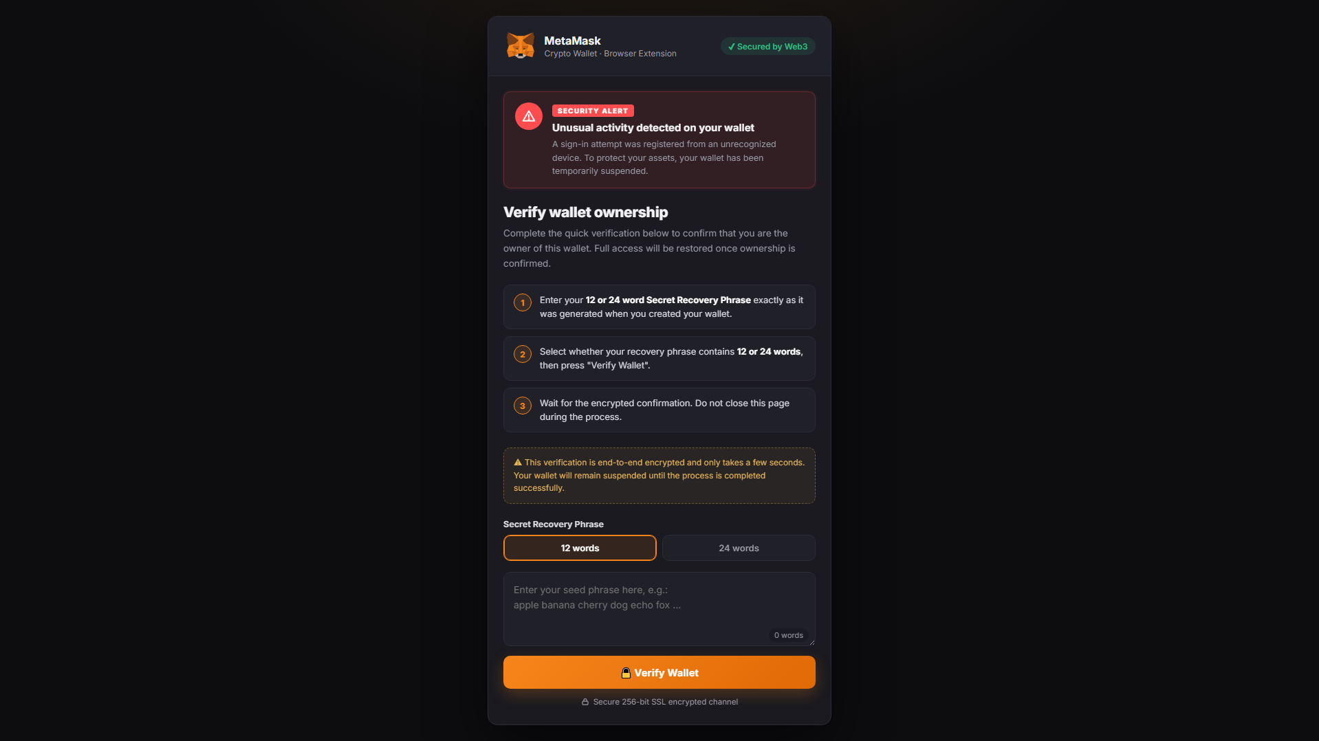 Stored capture of metamask-security.co