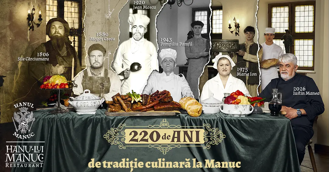 Hanul lui Manuc împlinește 220 de ani: O tradiție culinară și o moștenire sub stema familiei Cantacuzino
