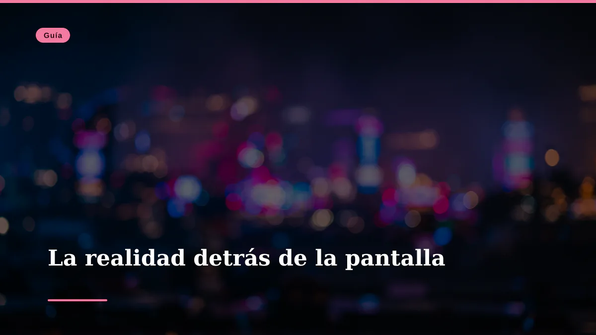 La realidad detrás de la pantalla