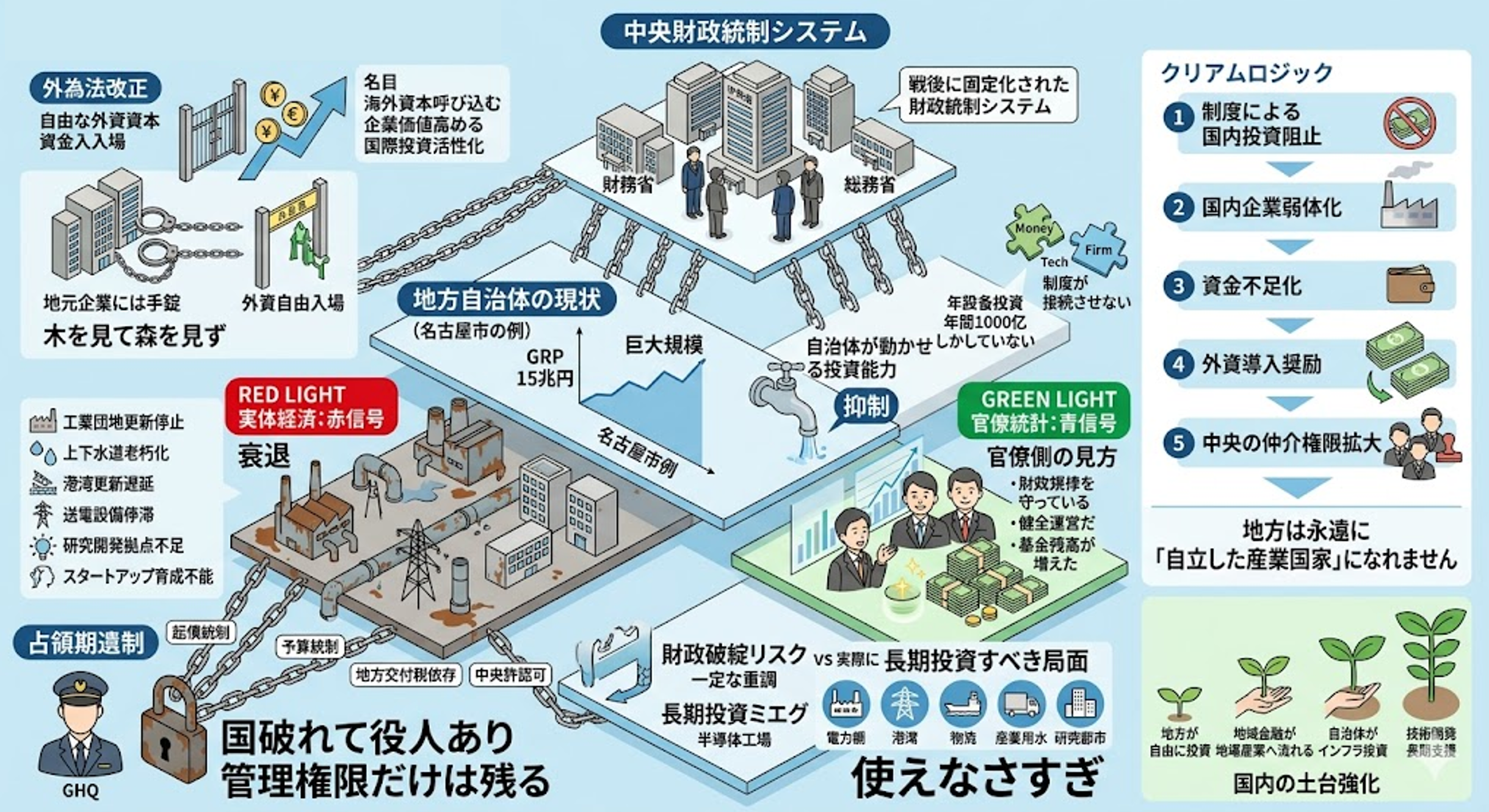 この話の核心は、
「地方に金が無い」のではなく、
“使わせない構造”が制度化されている
という点です。