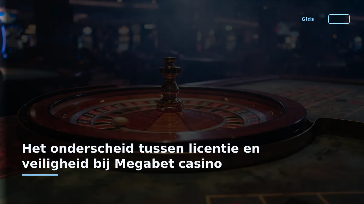 Het onderscheid tussen licentie en veiligheid bij Megabet casino