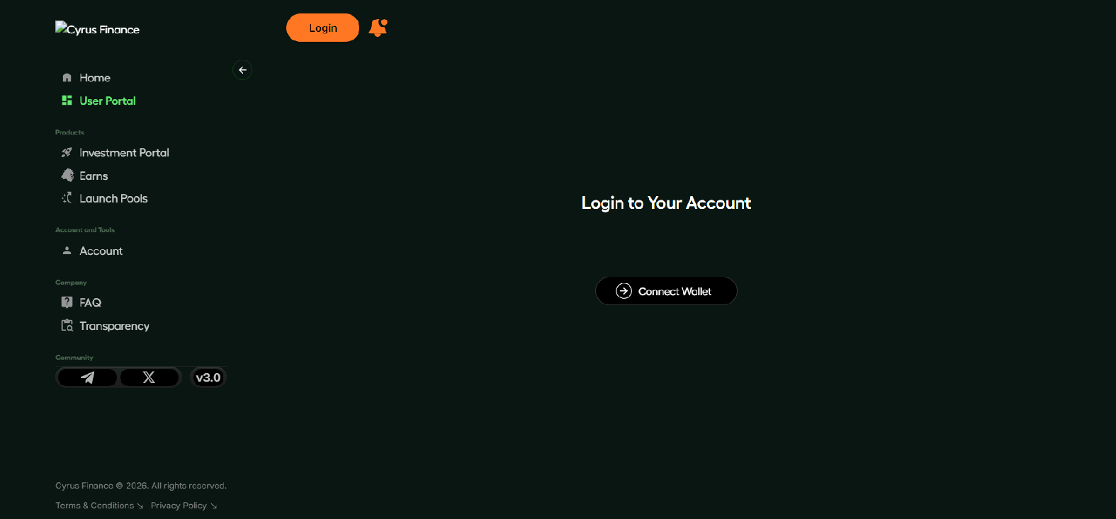 Screenshot of cyrusfinance.pages.dev