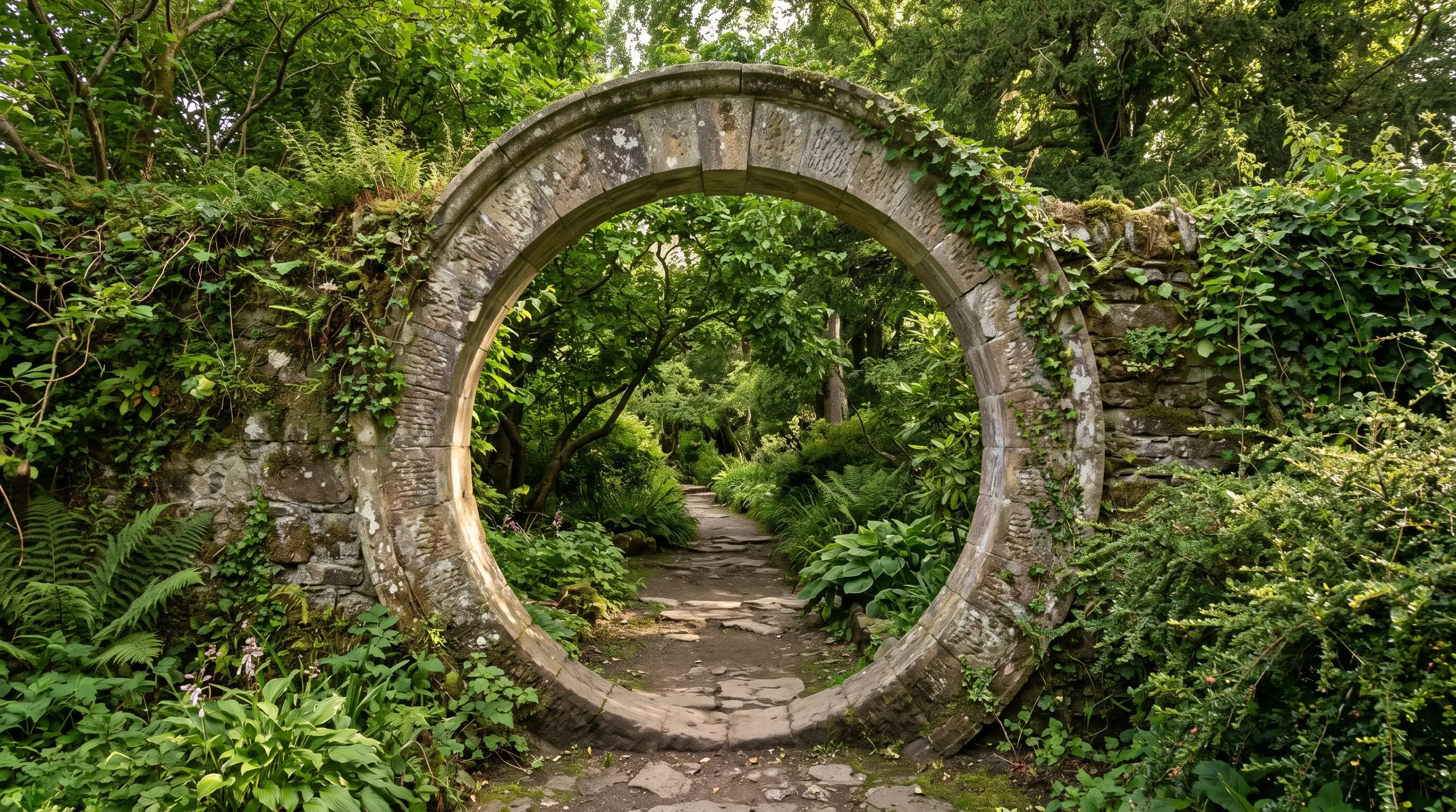 Circular Moon Gate Arches